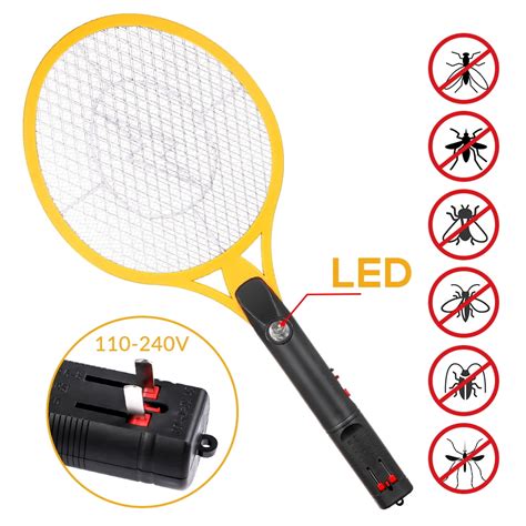 electric fly zapper racket|hand held electric fly swatter.